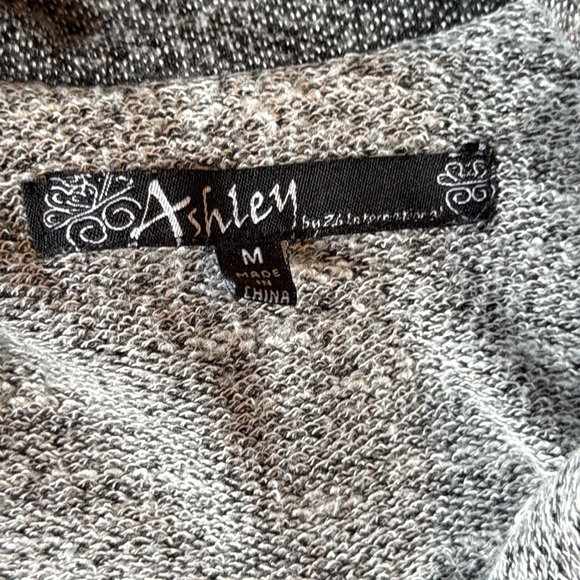 Ashley By 26 International Two-Tone Gray Moto Jacket - Picture 2 of 4